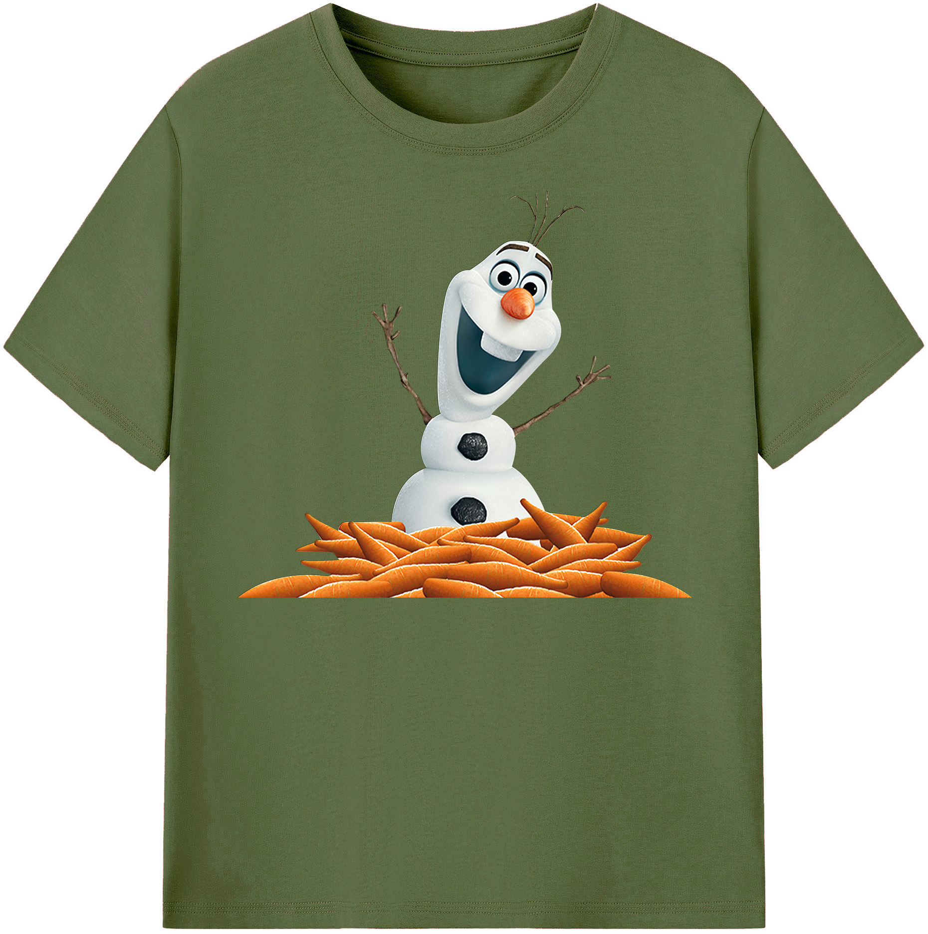（画像用） アナと雪の女王 アンナ エルサ Frozen Anna Elsa 綿100％半袖Tシャツ（フロントプリント）